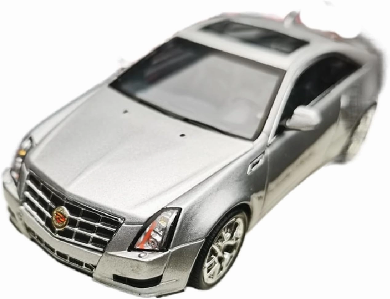 Metal Die Cast Toy Cars 1/43 for Cadillac Cadillac CTS Silver Sunroof Edition Resin Collectible Model for Home and Tabletop Display for Home Or Office Décor