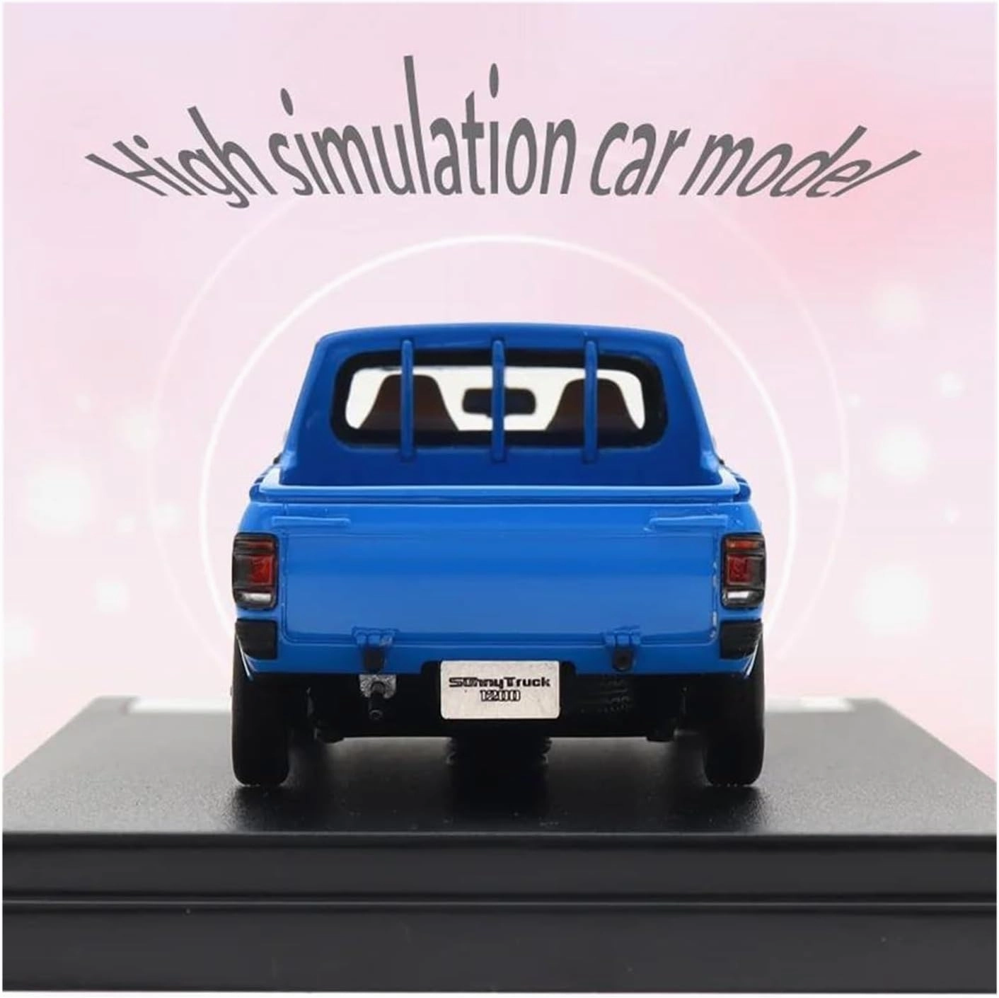 Metal Die Cast Toy Cars Resin 1:43 Scale for Sunny Truck Long Body 1979 Car Model Classic Car Model Collection Decoration for Home Or Office Décor(Blue)