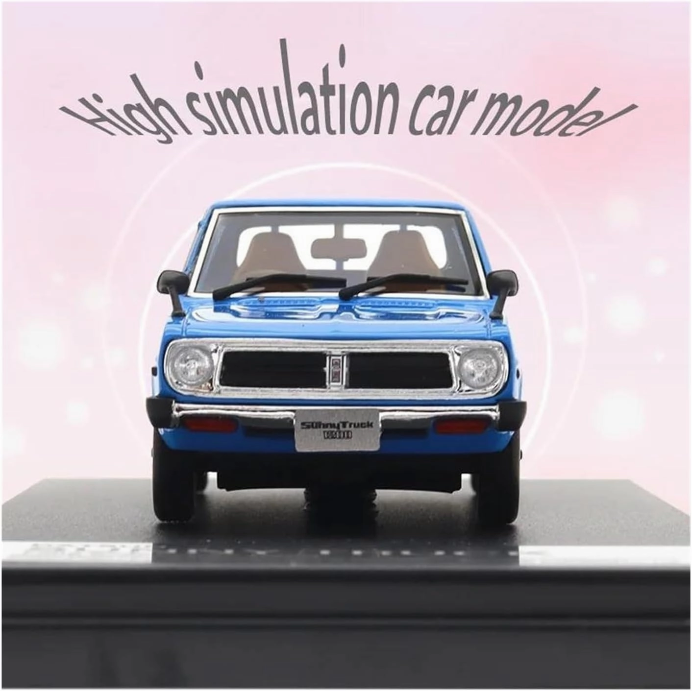 Metal Die Cast Toy Cars Resin 1:43 Scale for Sunny Truck Long Body 1979 Car Model Classic Car Model Collection Decoration for Home Or Office Décor(Blue)
