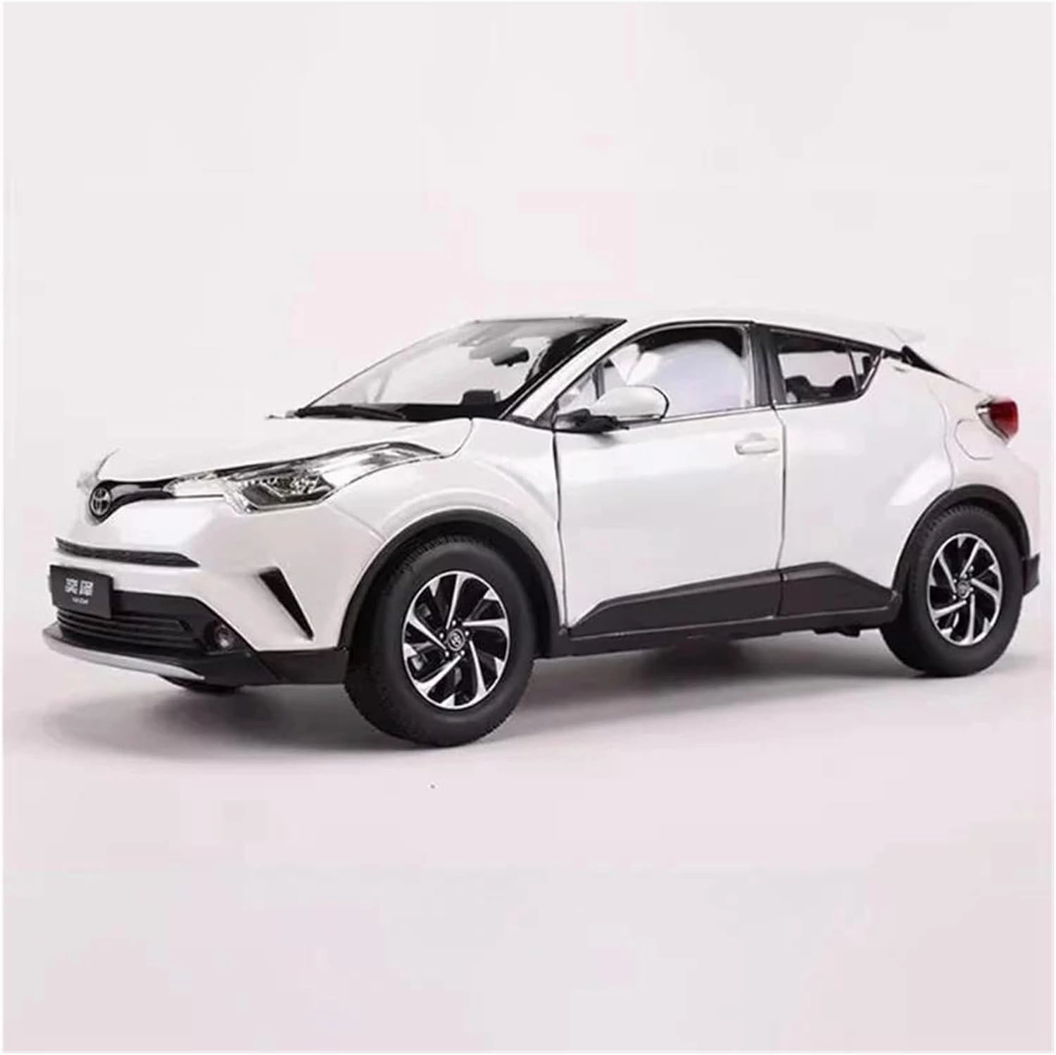Metal Vehicles Toys 1:18 for Toyota Izoa Full Door Alloy Car Model Static Model Toy Display Collectible Decoration Home Or Office Décor(White)