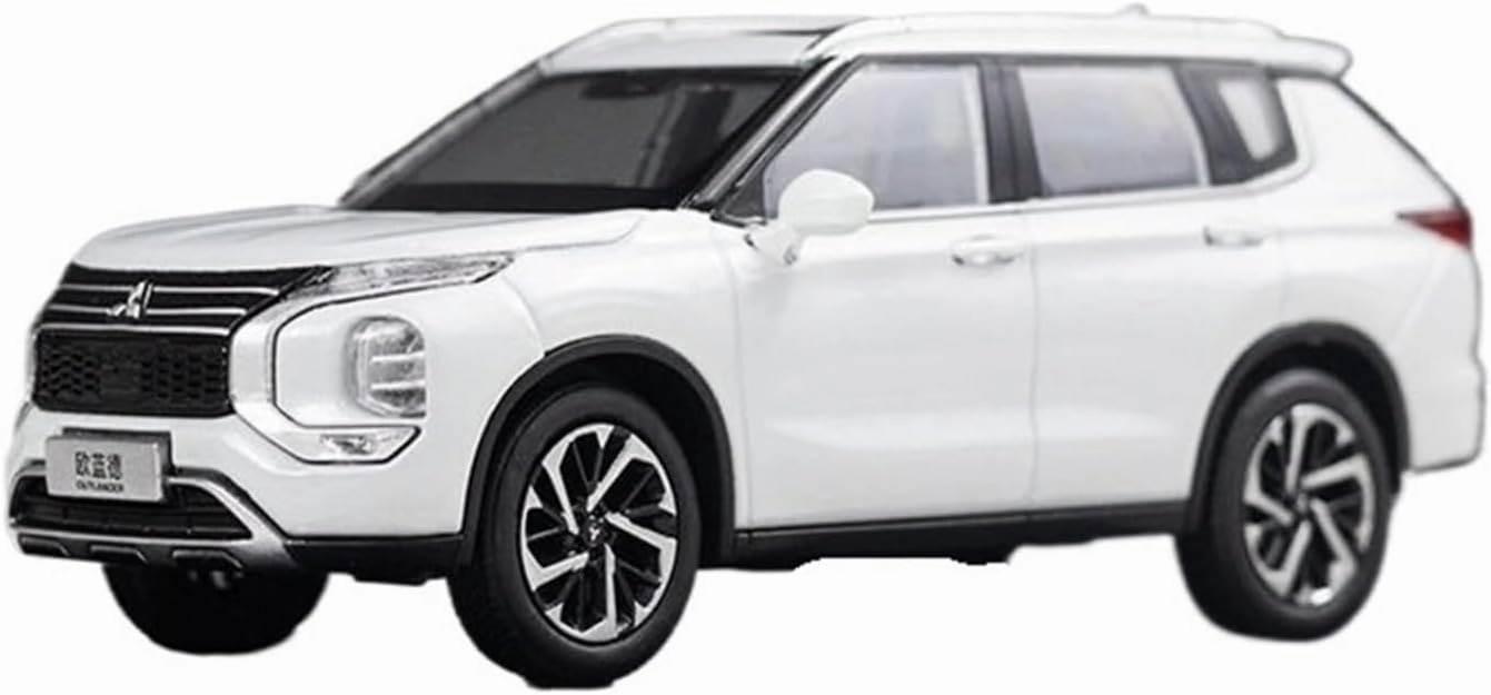 Metal Vehicles Toys 1:43 for Mitsubishi Outlander 2023 SUV Alloy Car Model Bedroom Decoration Indoor Display Home Or Office Décor(White)