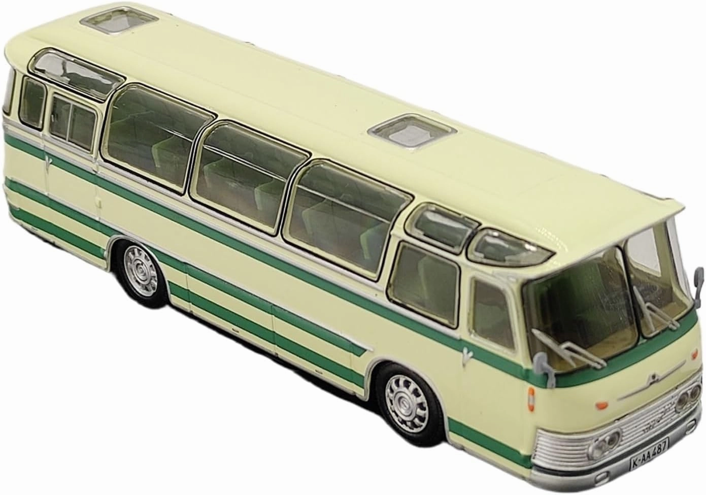 Metal Vehicles Toys 1/72 for Neoplan NH 9L Hamburg 1964 Yellow Scale Bus Alloy Car Model Adult Collection Metal Toy Home Or Office Décor