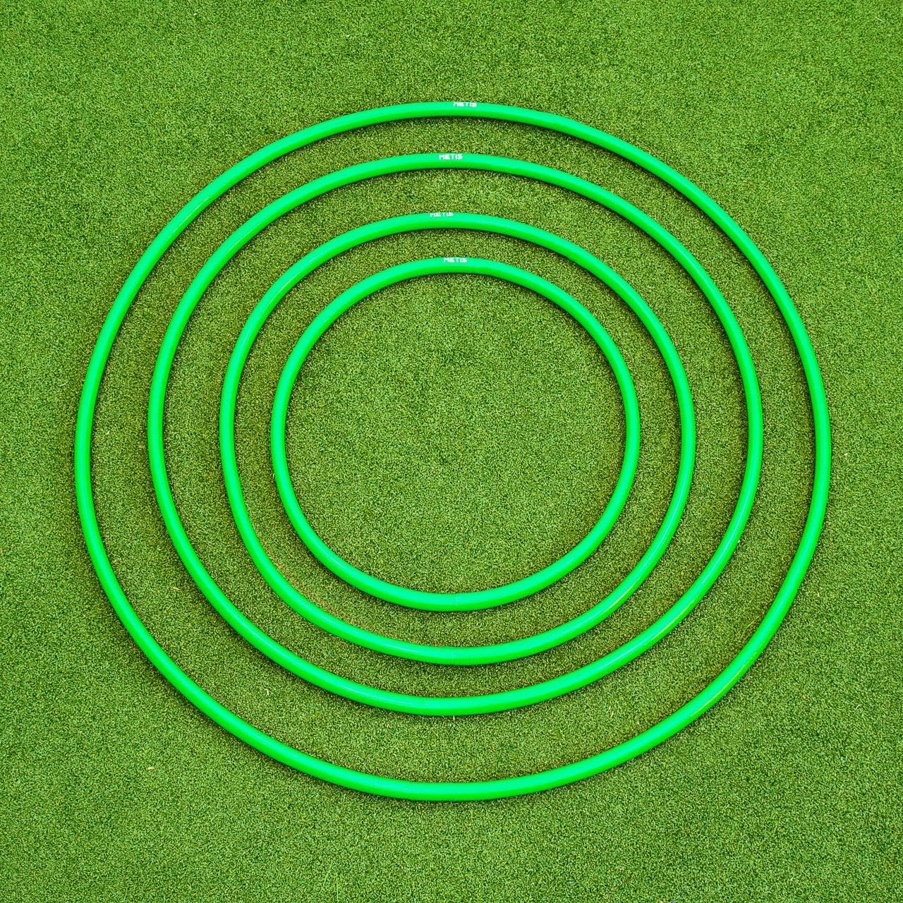 METIS Hula Hoops | Pack of 6 or 12 | Fitness, Exercise, Gymnastics, Kids, Adults, Dog Agility [Available in 4 Sizes]