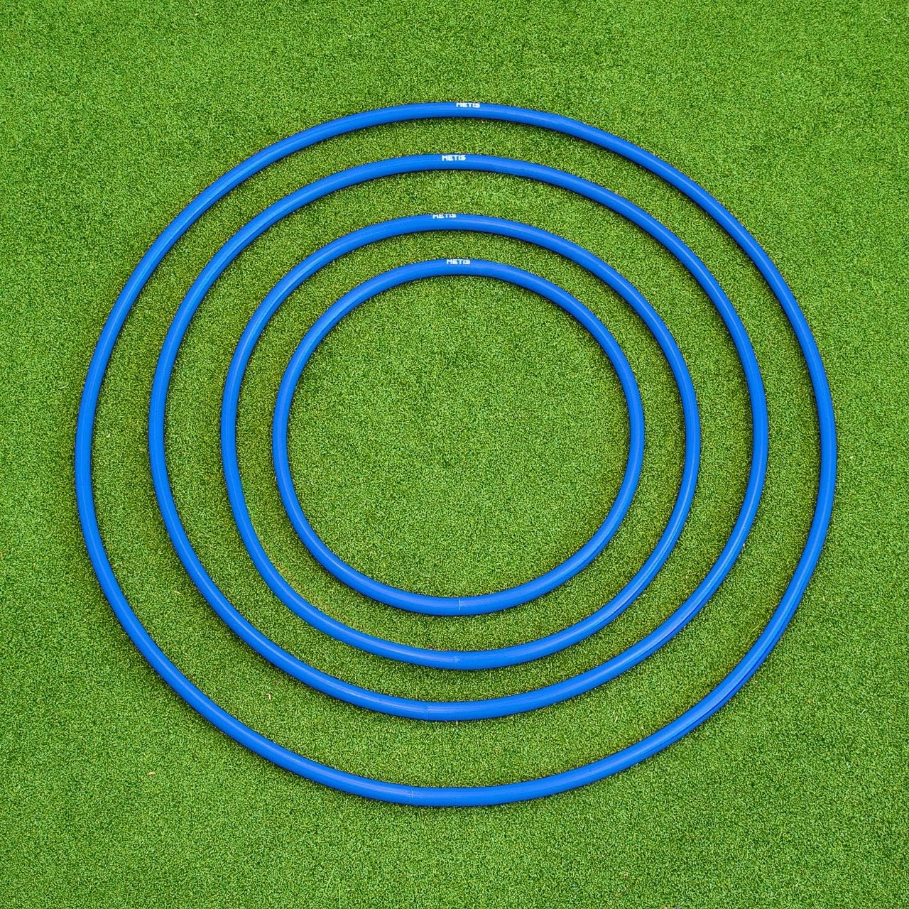 METIS Hula Hoops | Pack of 6 or 12 | Fitness, Exercise, Gymnastics, Kids, Adults, Dog Agility [Available in 4 Sizes]