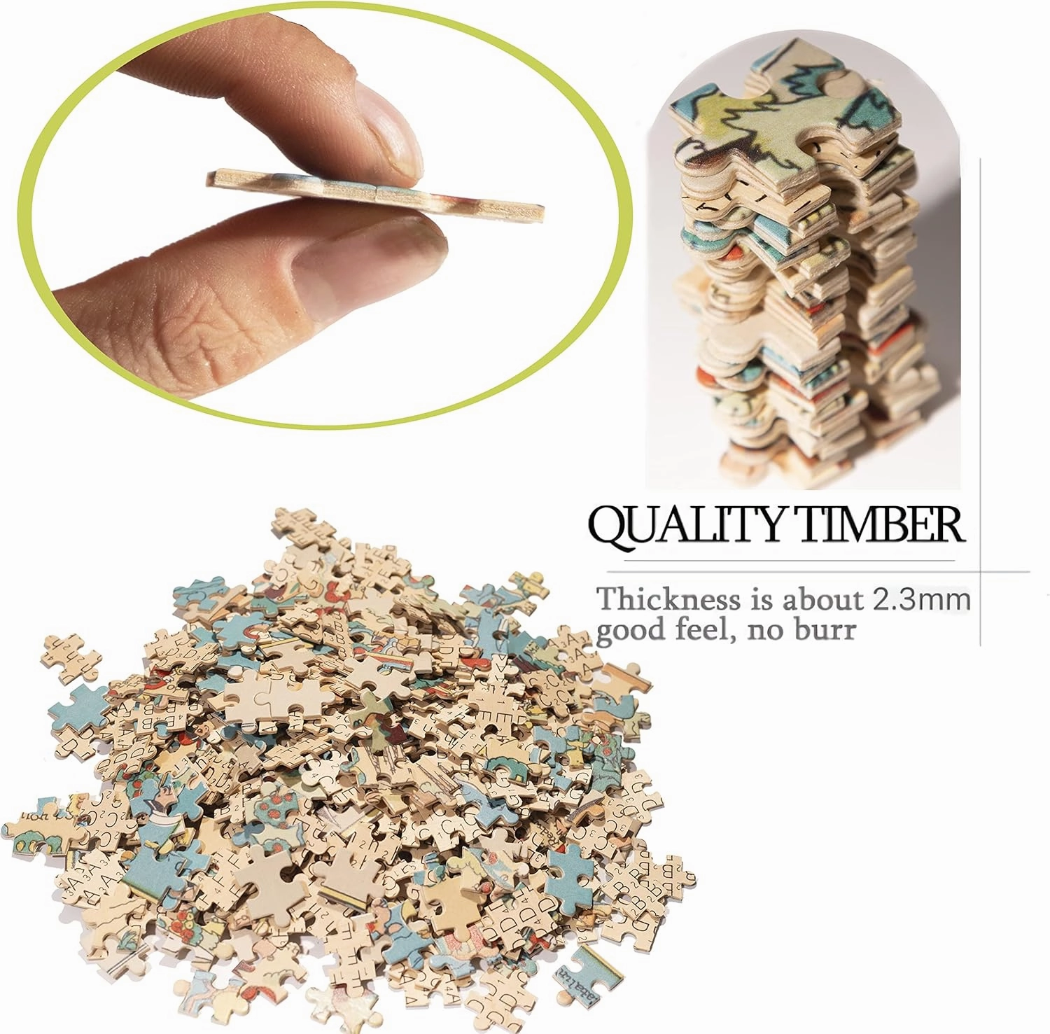 Michigan Wooden Map Jigsaw Puzzle Toys for Adults USA of State Map Decorate Puzzle Games 500 Piece