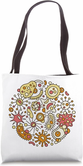 Microbiology Bacteria and Virus - Science and Biology Tote Bag