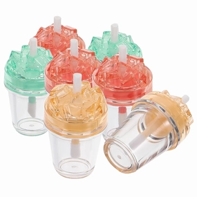 Mikinona 7pcs Diy Lip Gloss Kit Empty Lip Gloss Tubes for Diy Balm Making Clear Containers Wands Random Color