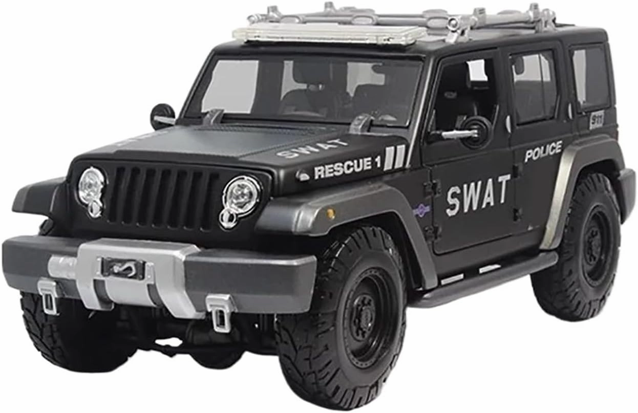 Mini Aircraft Model 1:18 for Alloy 4-Door Simulation Concept Version Police Car Model Static Decorative Ornament Airplane Kit