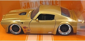 Mini Cars Replica 1:24 for Jada Pontiac Firebird Gold Sports Car Model Die-Cast Cars Home Desktop Decoration Race Car Birthday Party Decorations