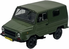 Mini Cars Replica 1/43 for Luaz 969M Green Buggy Model Metal Decoration Sealed Designs Military Vehicles Home Decor Race Car Birthday Party Decorations