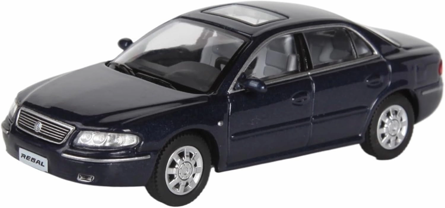 Mini Cars Replica 1/64 for 4th Generation Buick Grandview Alloy Car Model Dark Blue Vehicle Interior Decoration Race Car Birthday Party Decorations