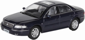 Mini Cars Replica 1/64 for 4th Generation Buick Grandview Alloy Car Model Dark Blue Vehicle Interior Decoration Race Car Birthday Party Decorations