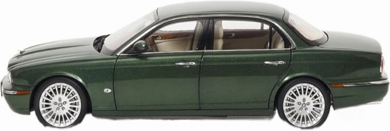 Mini Cars Replica 1:64 for Jaguar XJ6 (X350) Alloy Car Model Green Simulation Miniature Vehicle Static Model Display Race Car Birthday Party Decorations