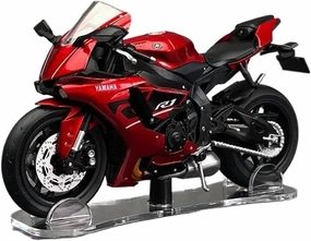 Mini Simulation Motorcycle Toys 1/18 for CM ModeYZF-R1 Deluxe High Performance Motorcycle Die-Cast Toy Model Motorcycle Racing with Display Case Adult for Boys(Red)