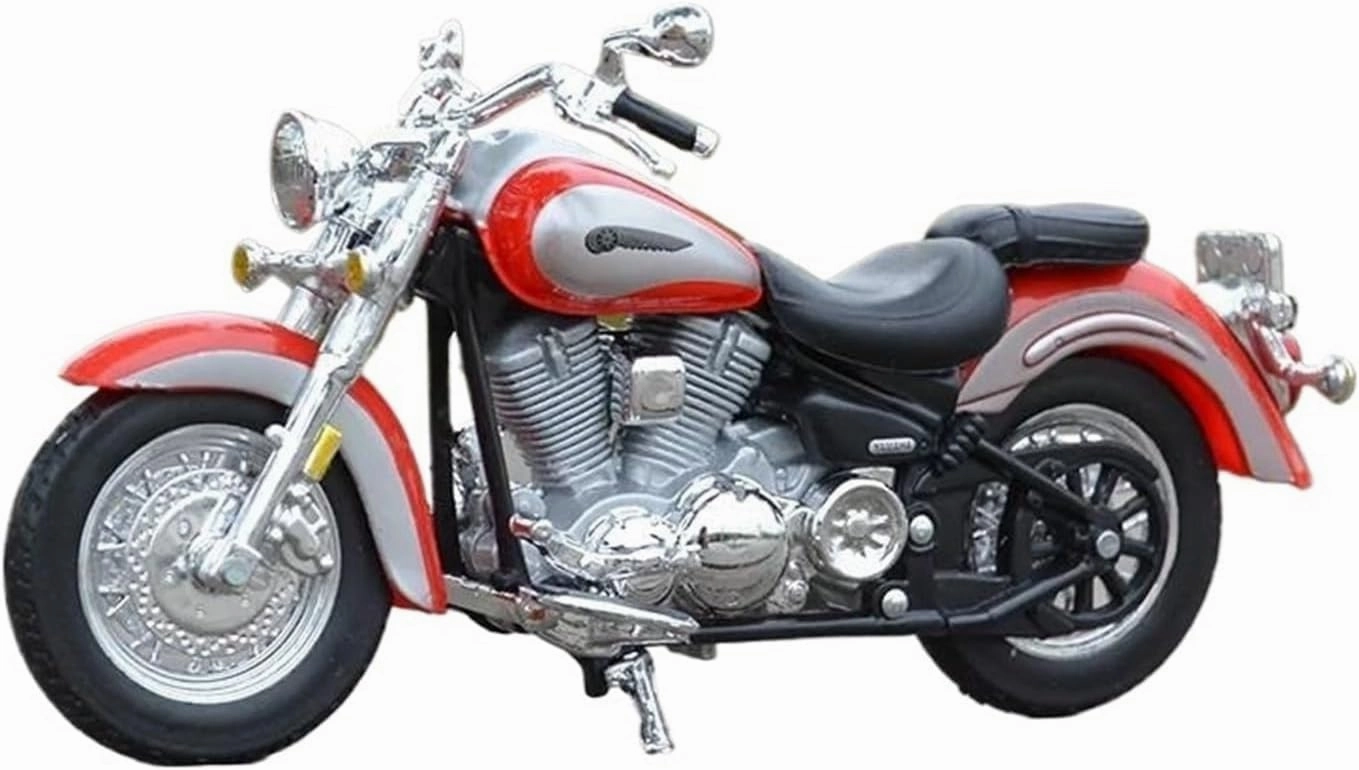 Mini Simulation Motorcycle Toys 1:18 for Yamaha Road Star Alloy Motorcycle Street Racing Motorcycle Model Children's Gifts Adult for Boys