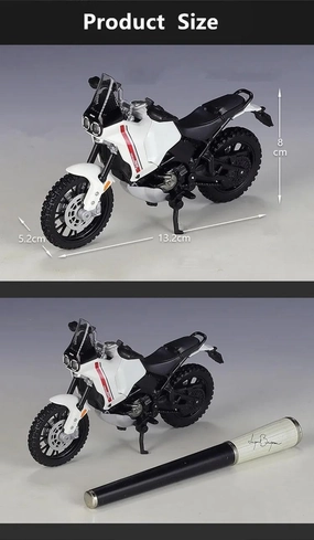 Mini Simulation Motorcycle Toys 1:18for Ducati Desert X Alloy Sport Motorcycle Model Die-cast Motorcycle Model Children's Toys Adult for Boys
