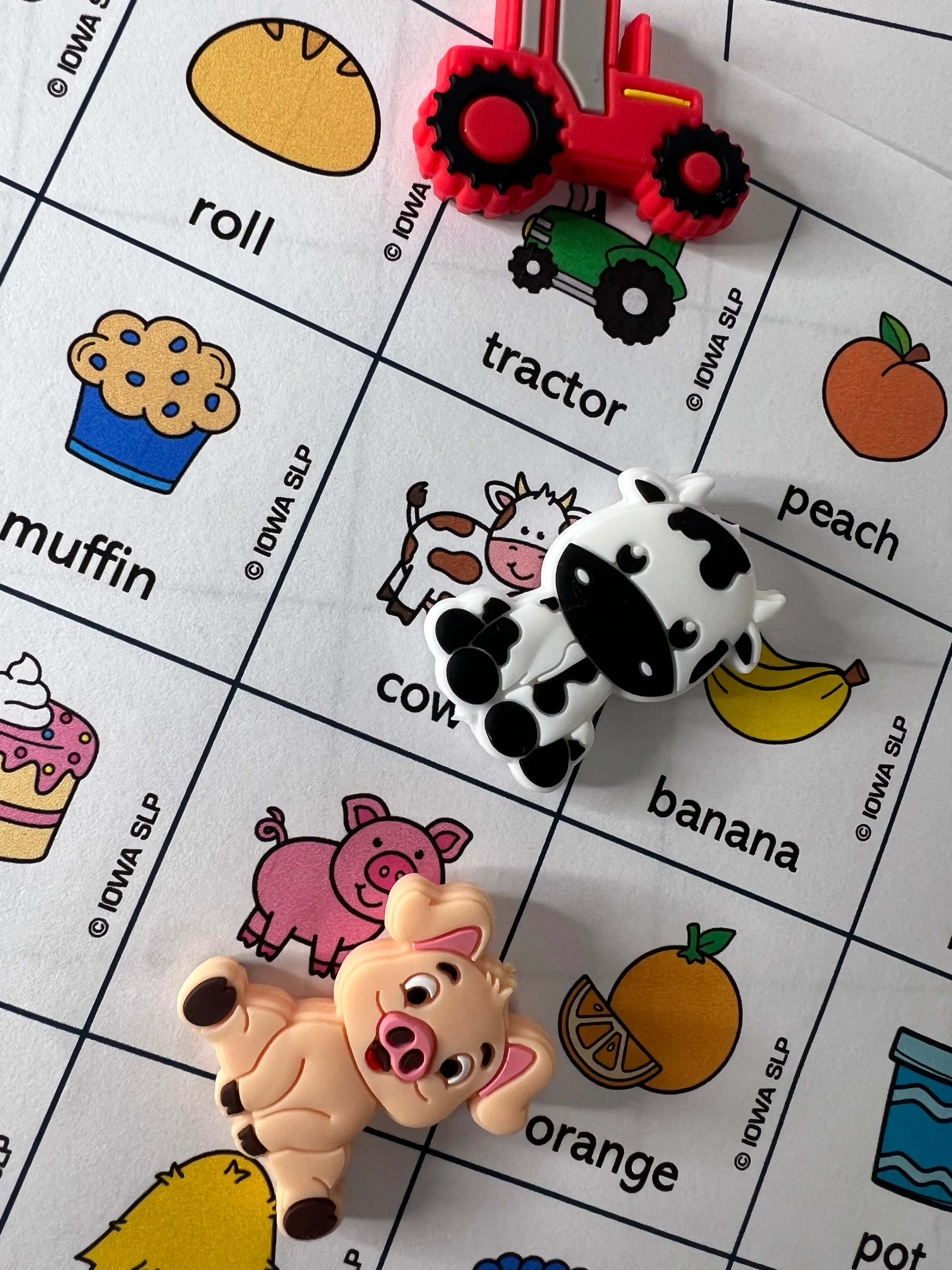 Miniature FARM Mini Objects Speech Therapy Farm Theme Trinkets Language Task Box