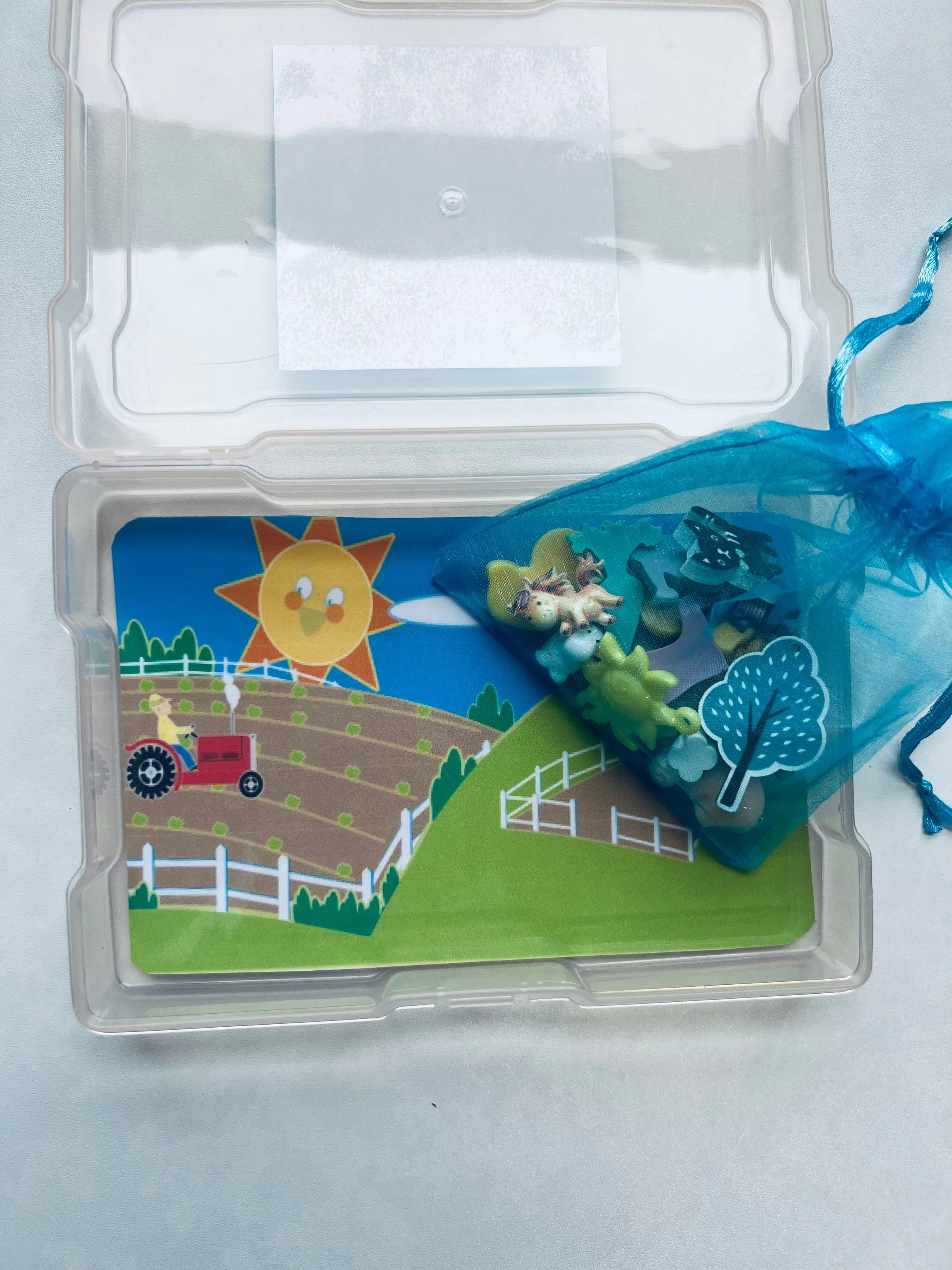 Miniature FARM Mini Objects Speech Therapy Farm Theme Trinkets Language Task Box