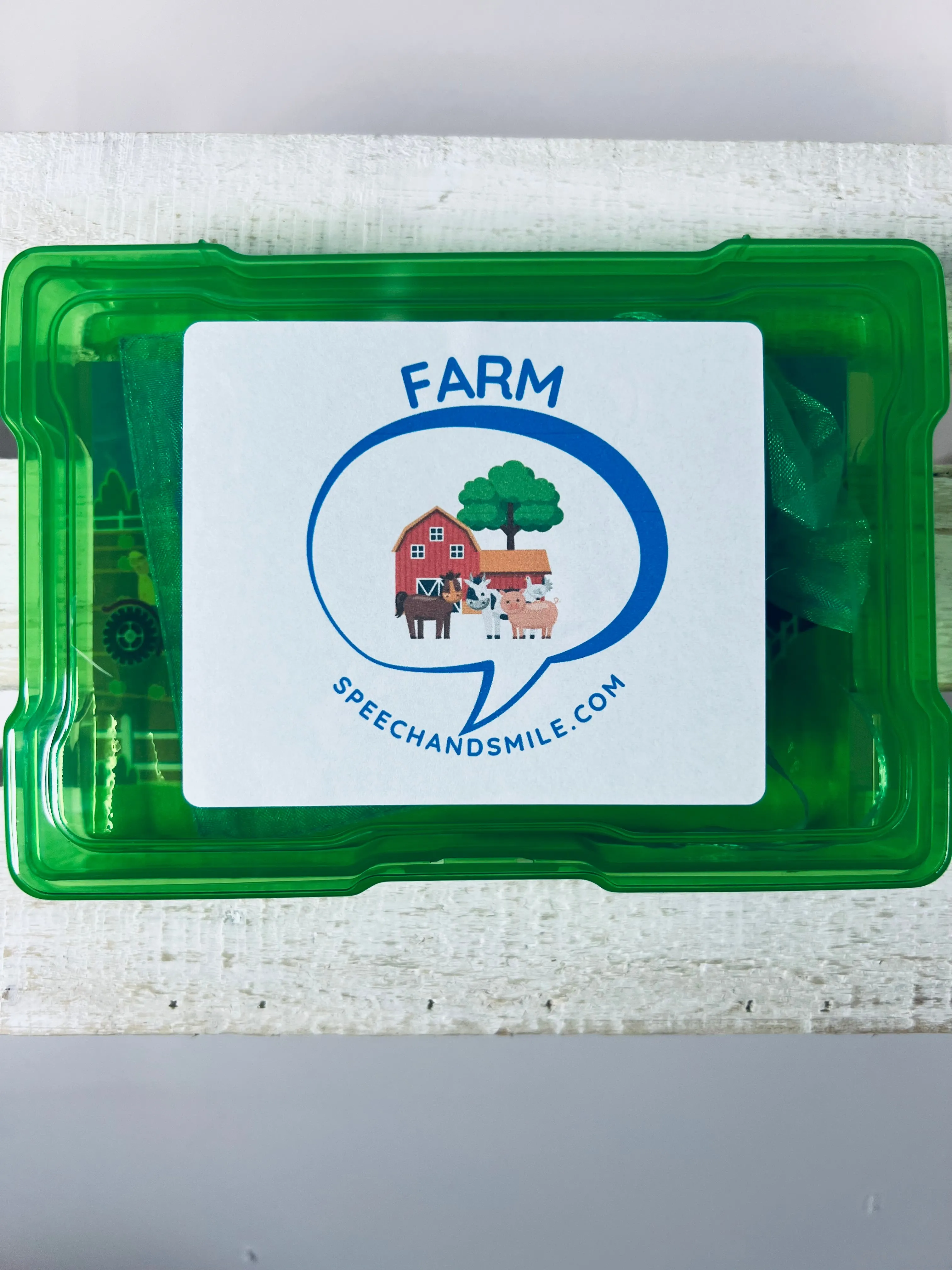 Miniature FARM Mini Objects Speech Therapy Farm Theme Trinkets Language Task Box