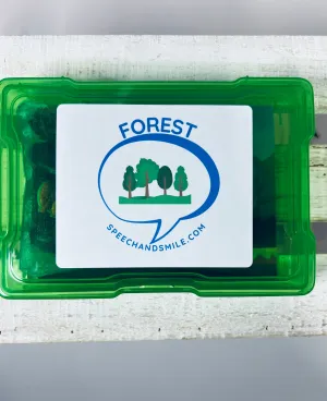 Miniature FOREST Trinkets Set Mini Objects Speech Therapy Language Task Box Woodland Theme Miniatures