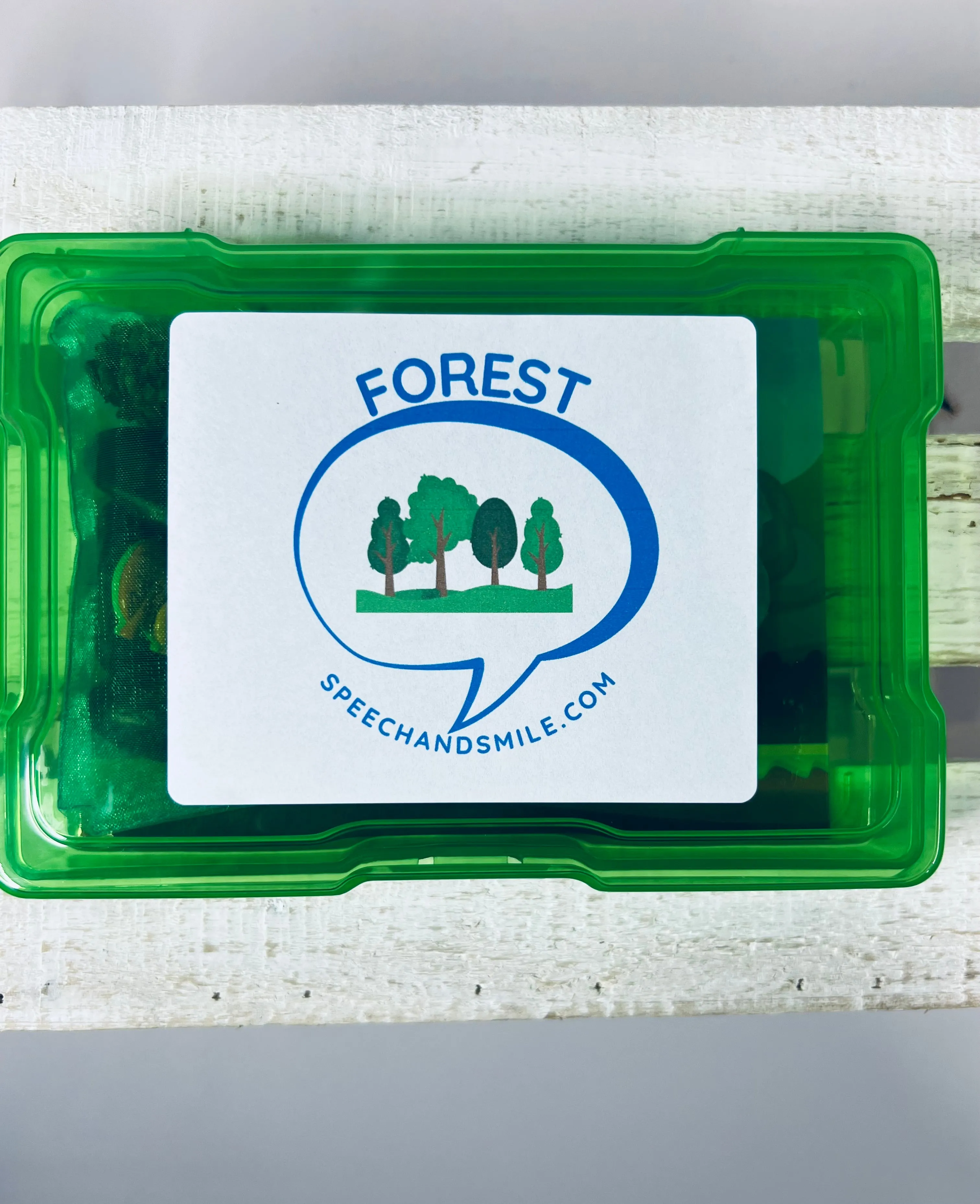 Miniature FOREST Trinkets Set Mini Objects Speech Therapy Language Task Box Woodland Theme Miniatures