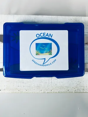 Miniature OCEAN Trinkets Language Task Box Speech Therapy Mini Objects