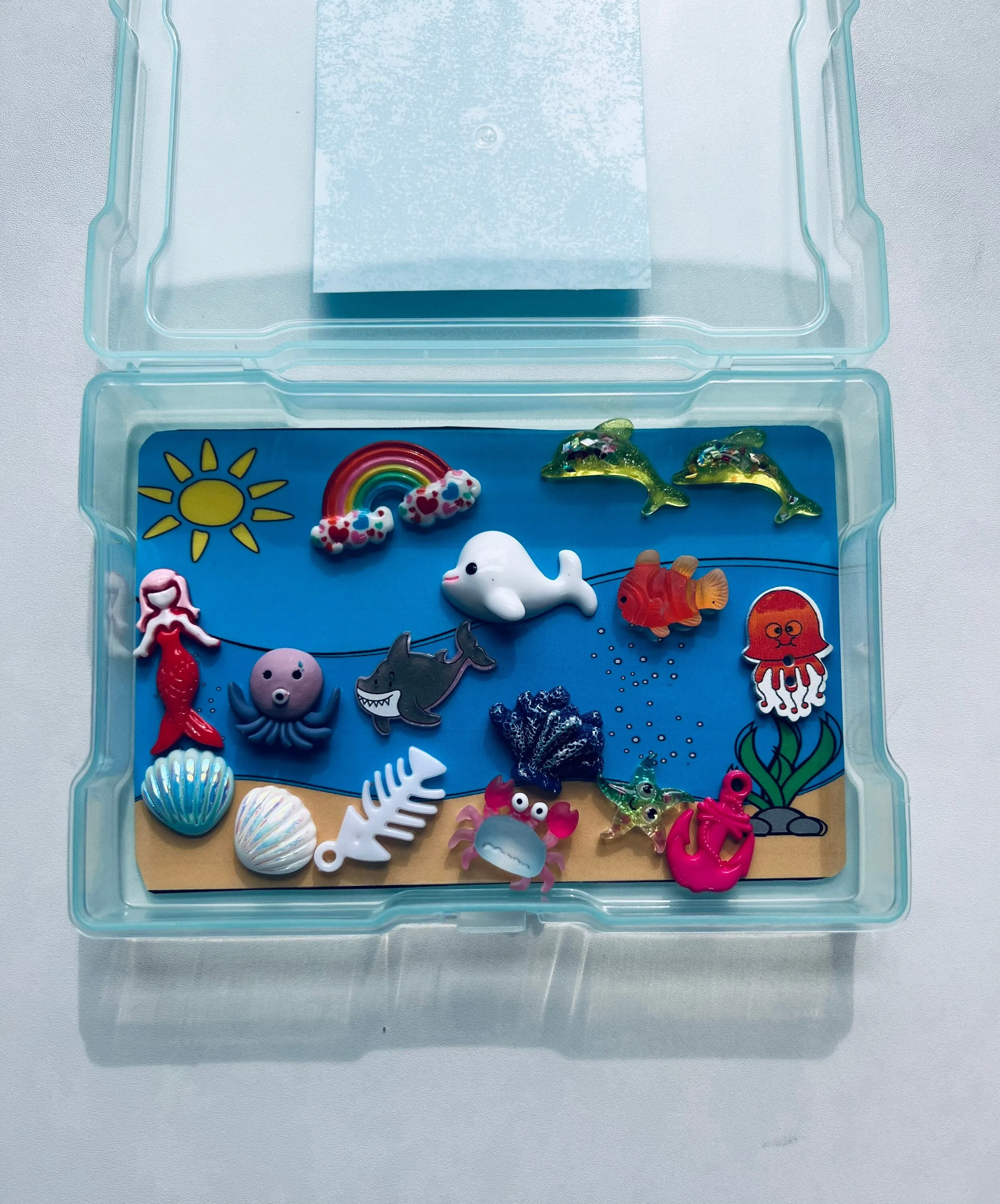 Miniature OCEAN Trinkets Language Task Box Speech Therapy Mini Objects