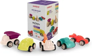 Miniland ECO Minimobil 12 cm (5 Units) - Road Education, Durable Design, Didactic, Cars