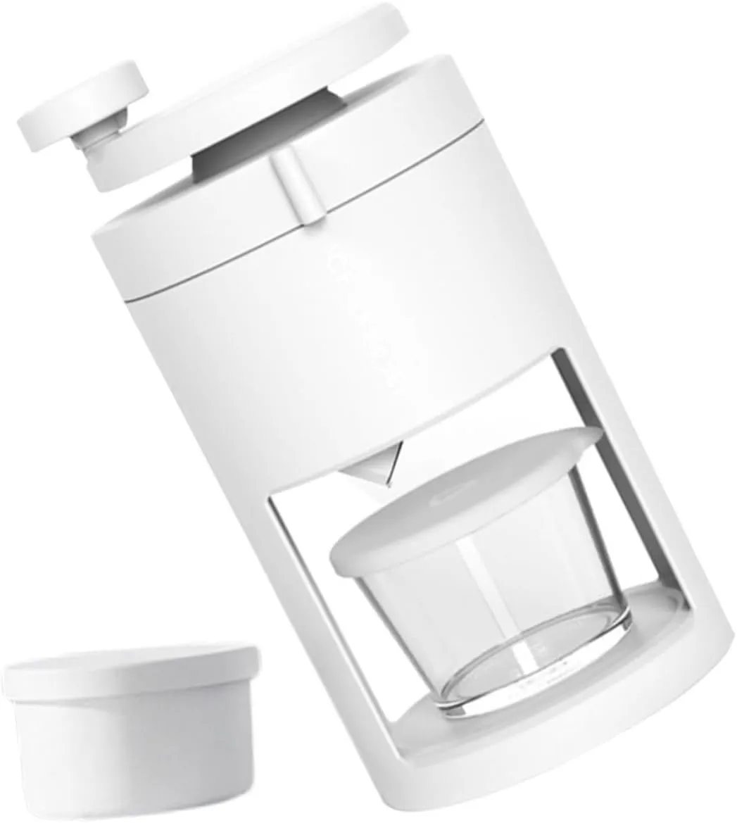 Mipcase Manual Shaving Ice Machine Home Ice Maker Countertop Slushy Machine Mold Crusher Shave Ice Machine Shaved Manual Ice Slush Machine Ice Maker Machine Kitchen Gadget White