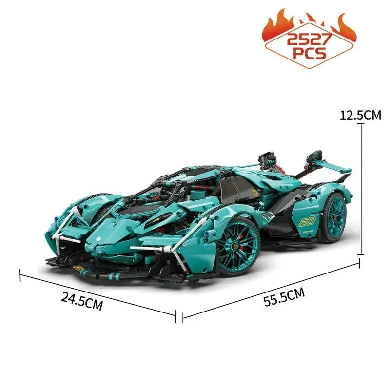 MOC 88301B Roaring Speed Racing Sports Car Bricks Toy