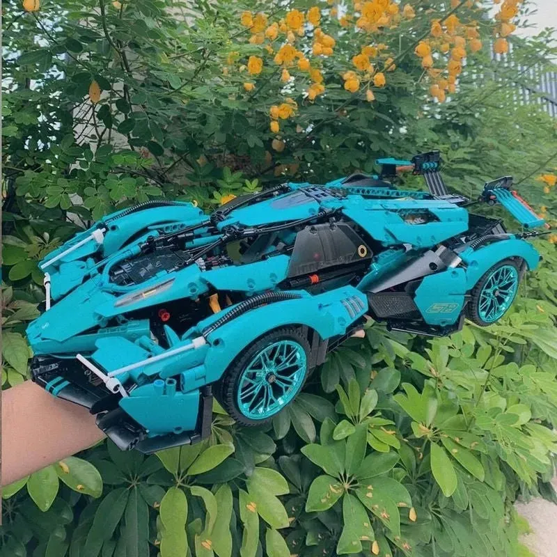 MOC 88301B Roaring Speed Racing Sports Car Bricks Toy