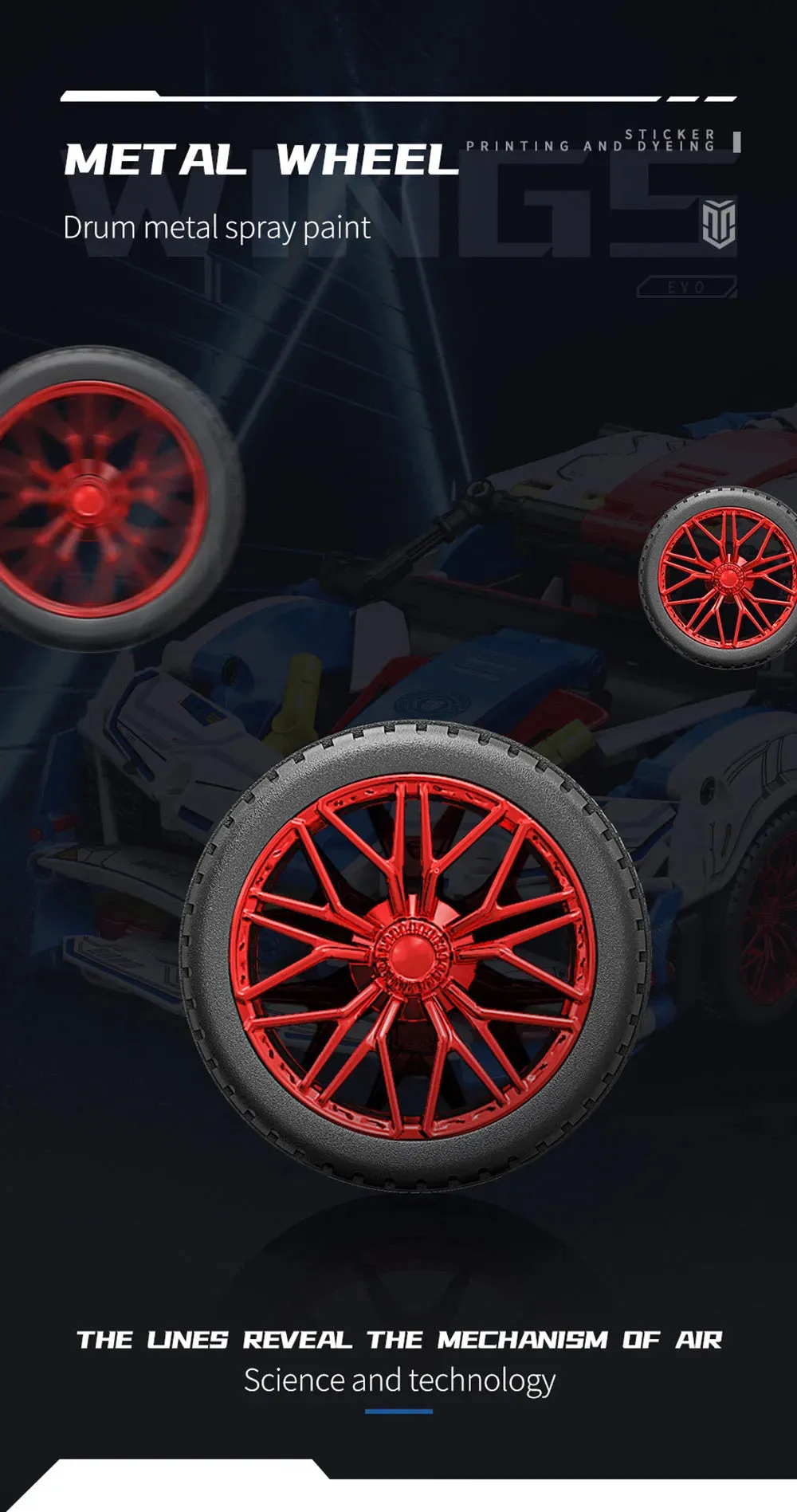 MOC 88320A Tech Apollo Project EVO Sports Racing Car Bricks Toy