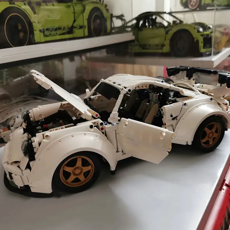MOC Porsche 911 Widebody Classic Racing Car Bricks Toy QC016