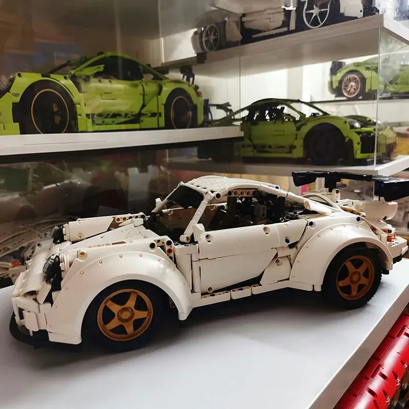 MOC Porsche 911 Widebody Classic Racing Car Bricks Toy QC016