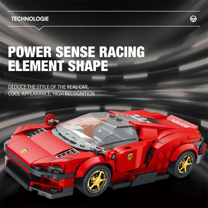 MOC Tech Ferrari Daytona SP3 11027 Super Racing Car Bricks Toy