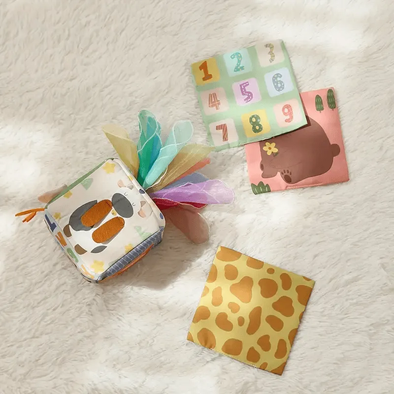 Montessori Tissue Box Toy – Sensory & Educational Play for Babies