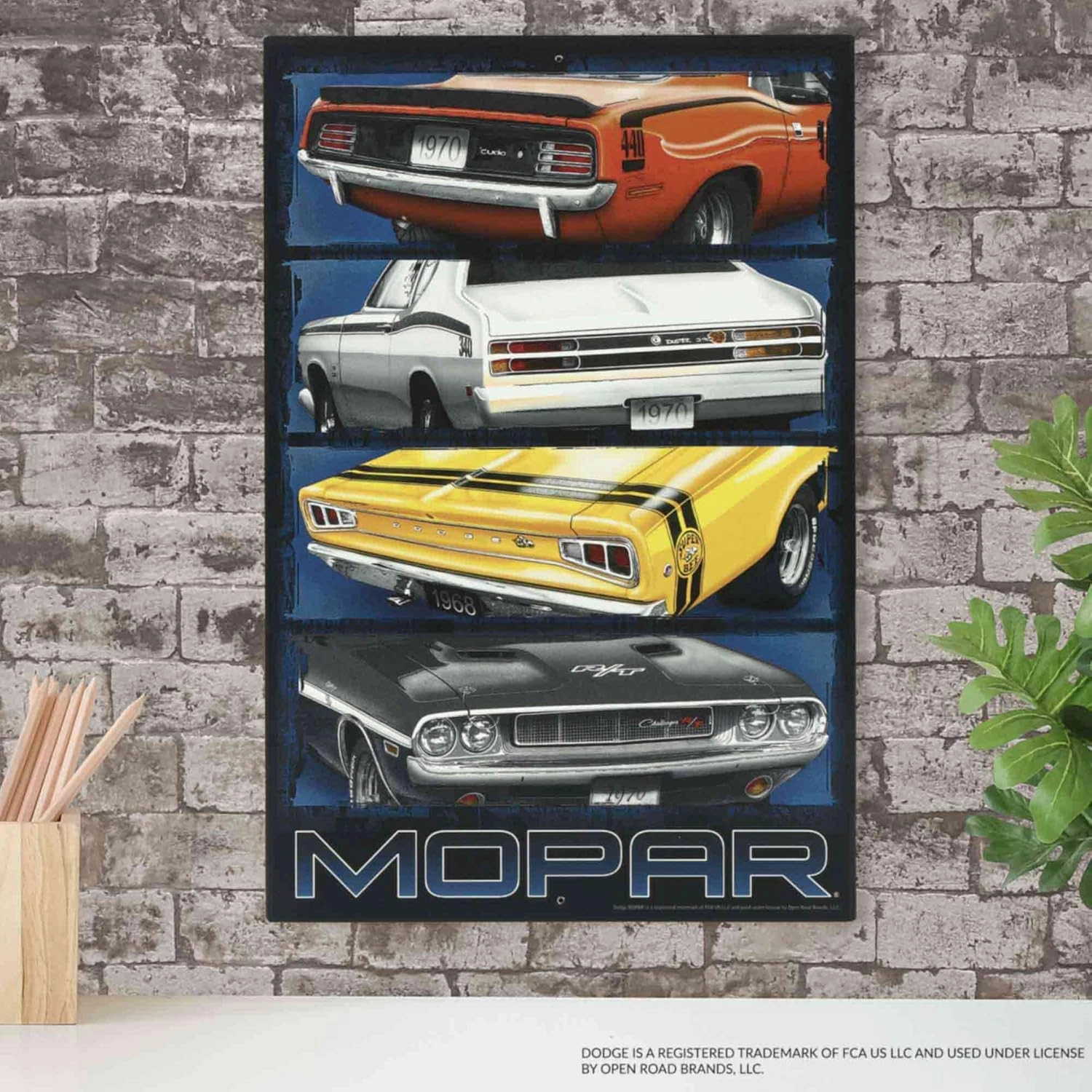 Mopar Bumpers Metal Sign - Classic Mopar Wall Art for Garage, Shop or Man Cave