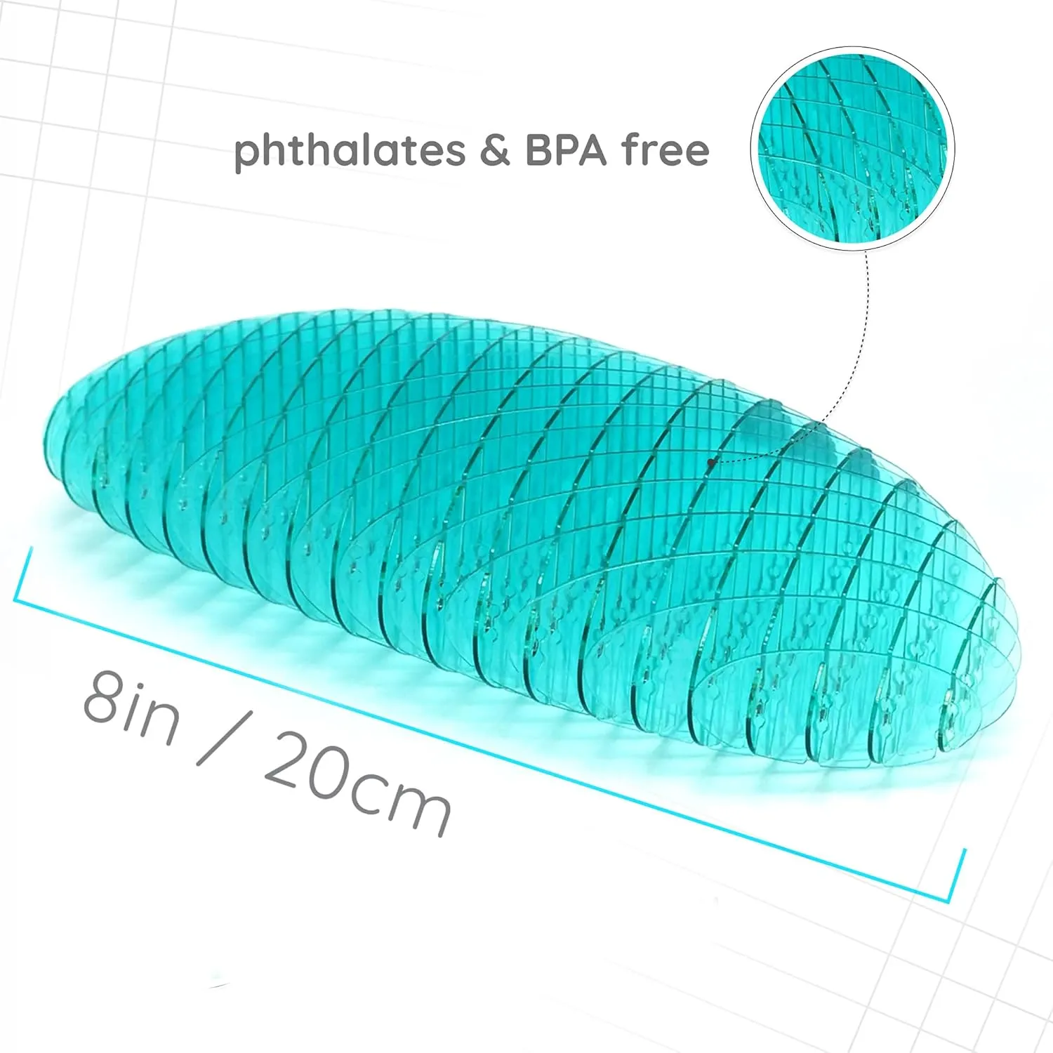 Morf Fidget Worm Toy - Desk Fidgets for Adults - Quiet Worm Fidget Toy Sensory Toys - Fun and Interactive Fidget Toy for Kids - USA Patent Pending Figgy Toys (Blue, Big)