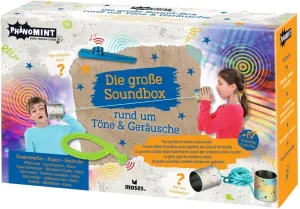 moses. PhänoMINT The Large Soundbox, Experiment Set for Children with Sounds and Sounds, Experiment Set with 3 Exciting Acoustic Toys, Includes Can Phone Kit, Medium