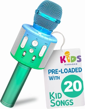 Move2Play, Kids Karaoke Microphone | Includes Pre-Loaded Songs & Bluetooth | Kids Birthday & Easter Gift | Toy for All Ages 2, 3, 4, 5, 6  Year Old Girls, Boys & Toddlers