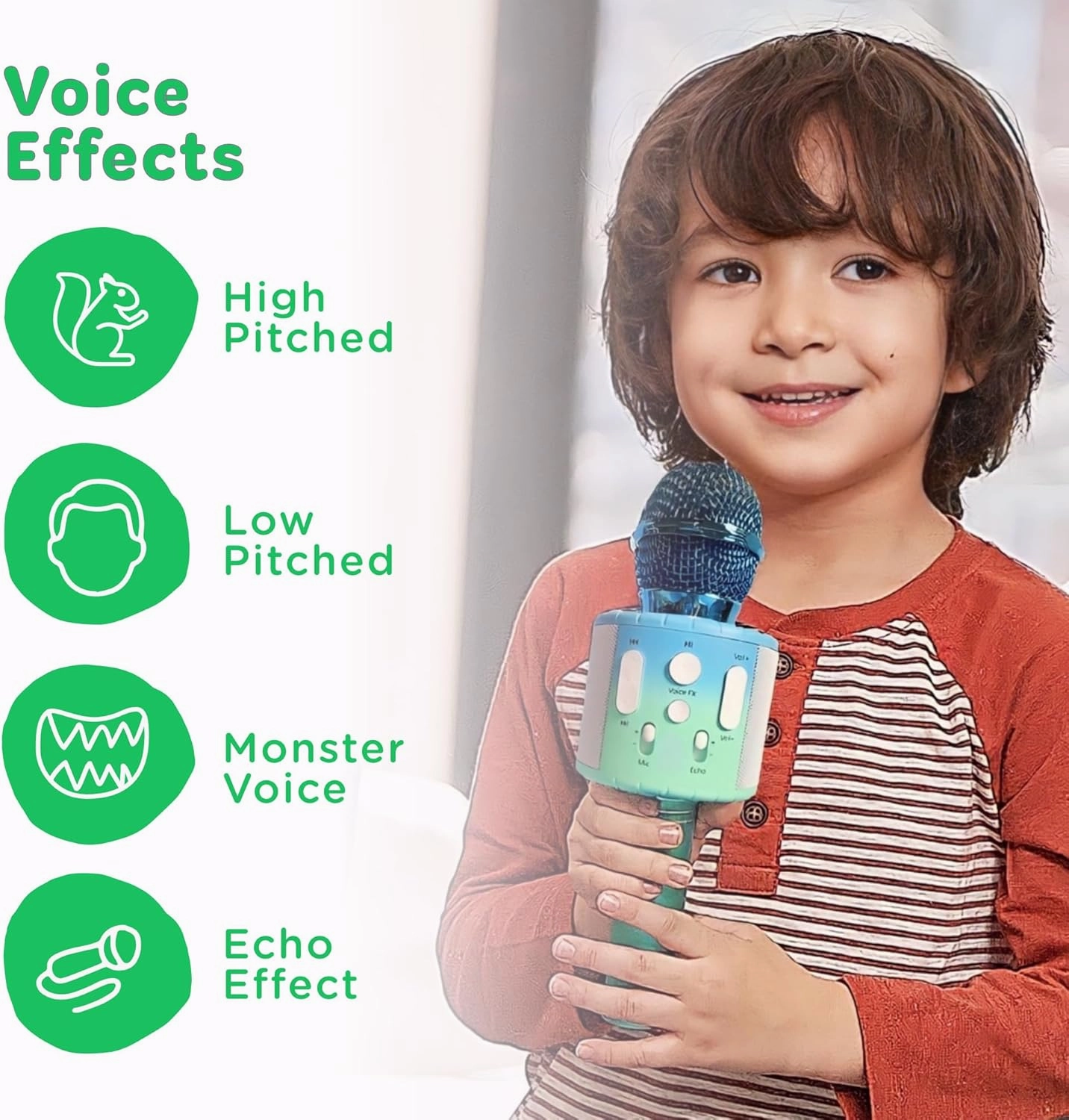 Move2Play, Kids Karaoke Microphone | Includes Pre-Loaded Songs & Bluetooth | Kids Birthday & Easter Gift | Toy for All Ages 2, 3, 4, 5, 6  Year Old Girls, Boys & Toddlers