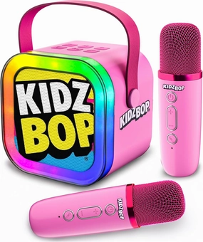 Move2Play, Mini Karaoke Machine for Kids | Official Kidz Bop | 2 Microphones | Connect with Bluetooth | 2, 3, 4, 5  Year Old Gift & Birthday Present | Girls, Boys, & Toddler