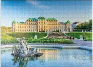 MyPuzzle Belvedere Palace in Vienna, Austria - Premium 1000 Piece Jigsaw Puzzle for Adults