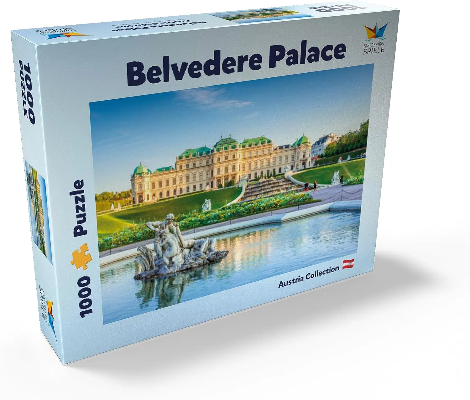 MyPuzzle Belvedere Palace in Vienna, Austria - Premium 1000 Piece Jigsaw Puzzle for Adults
