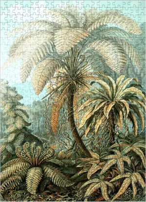 MyPuzzle Fern (Filicinae) - Art Forms in Nature, Vintage Art Poster, Ernst Haeckel - Premium 500 Piece Jigsaw Puzzle for Adults