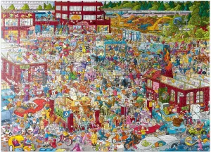 MyPuzzle Flea Market - Christoph Schöne - Premium 1000 Piece Jigsaw Puzzle for Adults