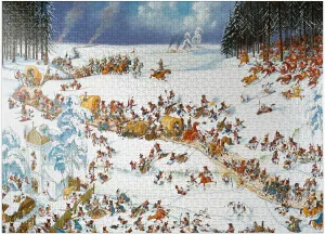 MyPuzzle Napoleon's Winter - Jean-Jacques Loup - Cartoon Classics - Premium 1000 Piece Jigsaw Puzzle for Adults