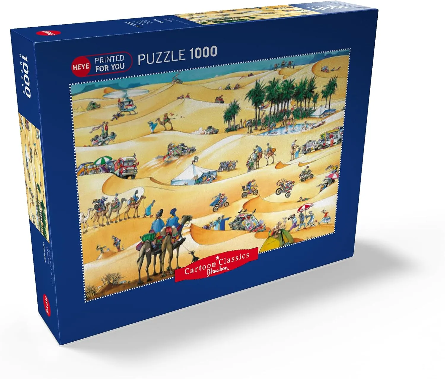 MyPuzzle Paris-Dakar - Blachon - Cartoon Classics - Premium 1000 Piece Jigsaw Puzzle for Adults