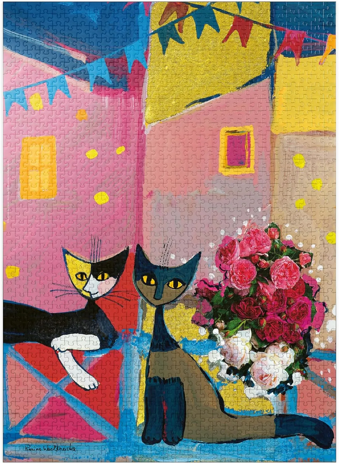 MyPuzzle Posies - Rosina Wachtmeister - Premium 1000 Piece Jigsaw Puzzle for Adults