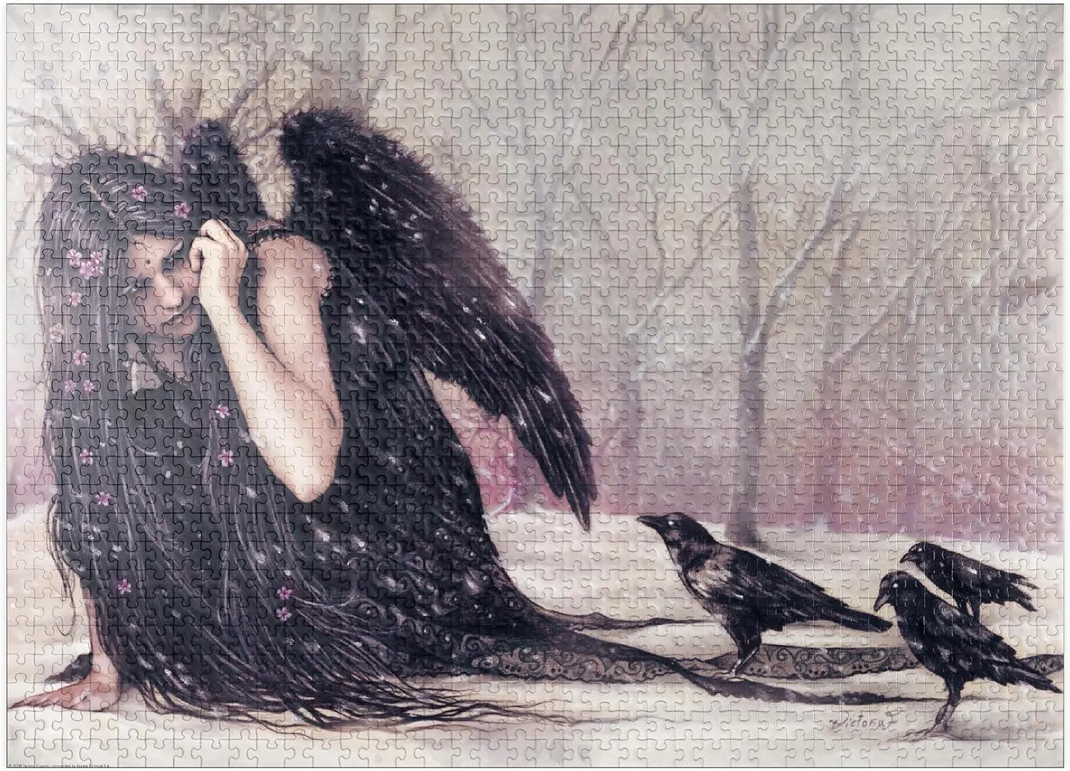 MyPuzzle Raven - Victoria Francés - Favole - Premium 1000 Piece Jigsaw Puzzle for Adults